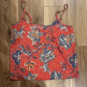 Hollister Red Floral Camisole